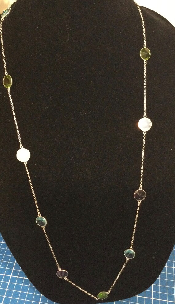 Multiple Gemstone and silver - image 4