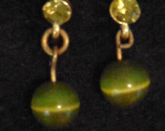 Vintage Glass drop earrings