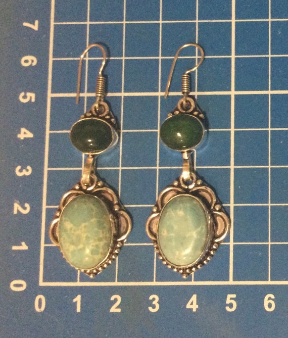 Larimar and silver earrings - image 7