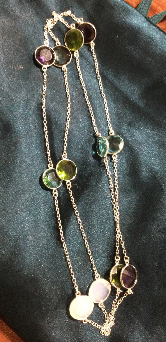 Multiple Gemstone and silver - image 6