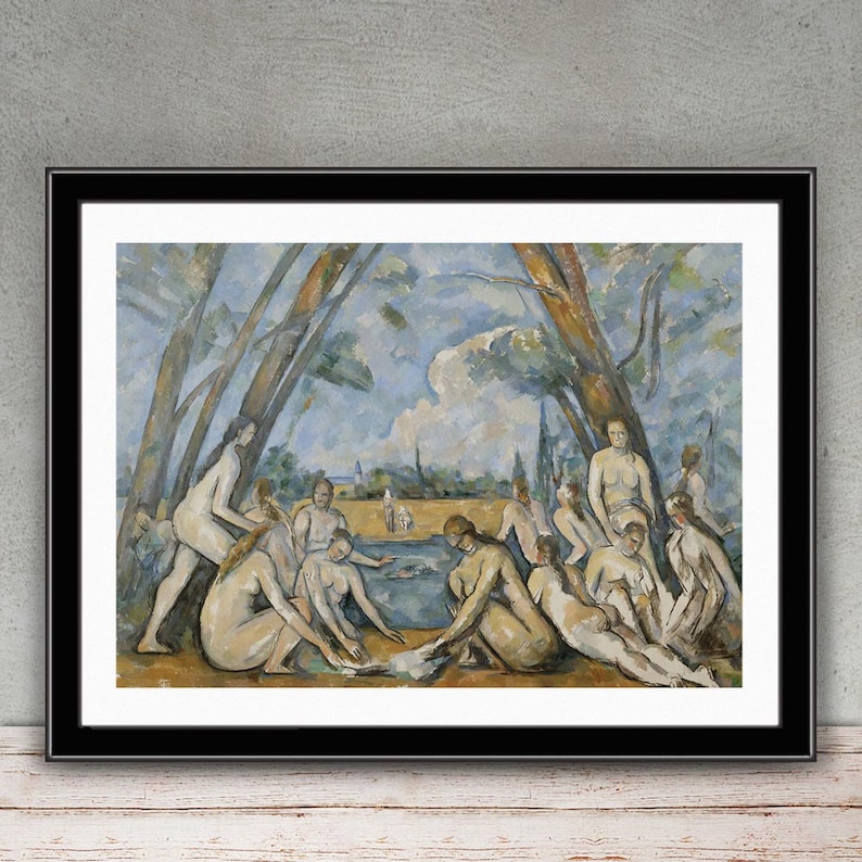 Paul Cezanne's The Large Bathers 1906 Giclée Print Etsy