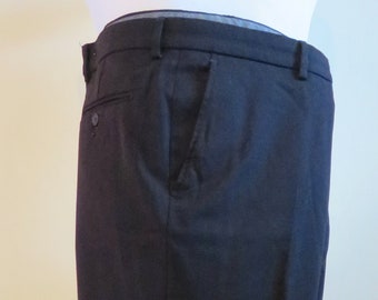 Vintage Herren Schwarze Hose, Elegante Hose