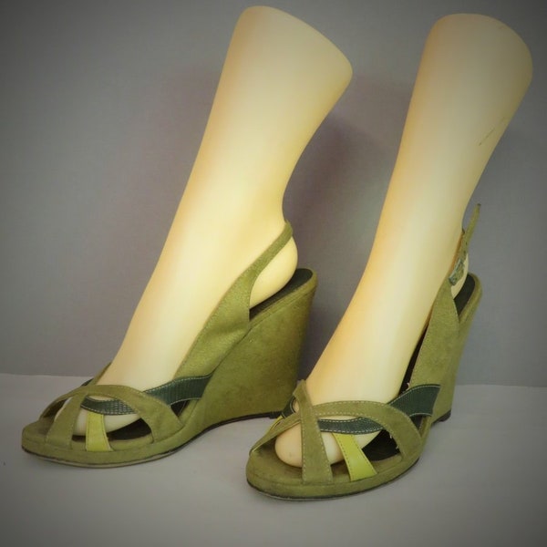 platform green shoes