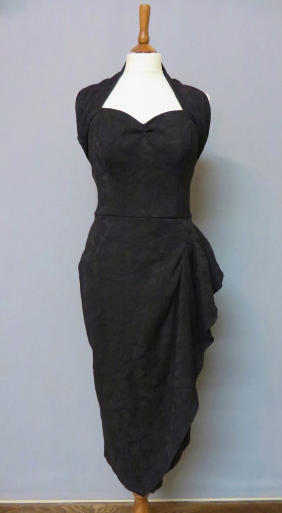 40s/50s Repro Black Sarong dress and bolero M