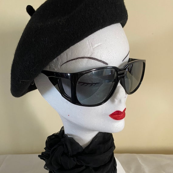 Vintage Big Black Sunglasses - image 1