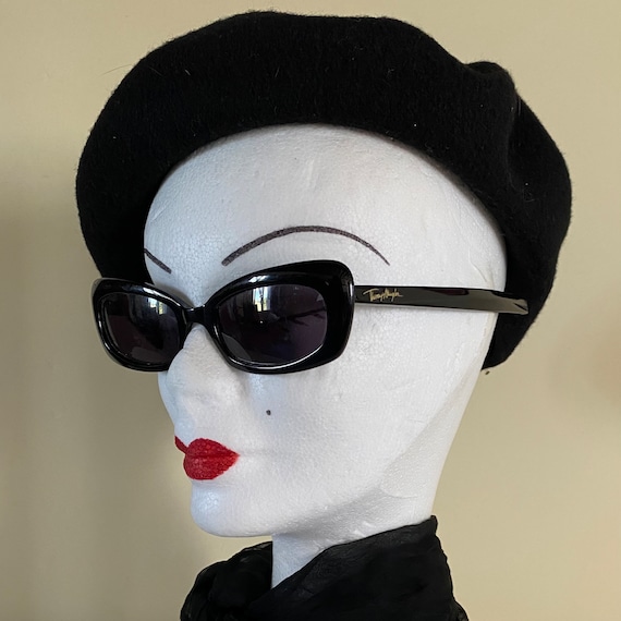 Thierry Mugler Black Sunglasses Thierry Mugler TM10063 Vintage Shield Sunglasses, Unique  main image 4