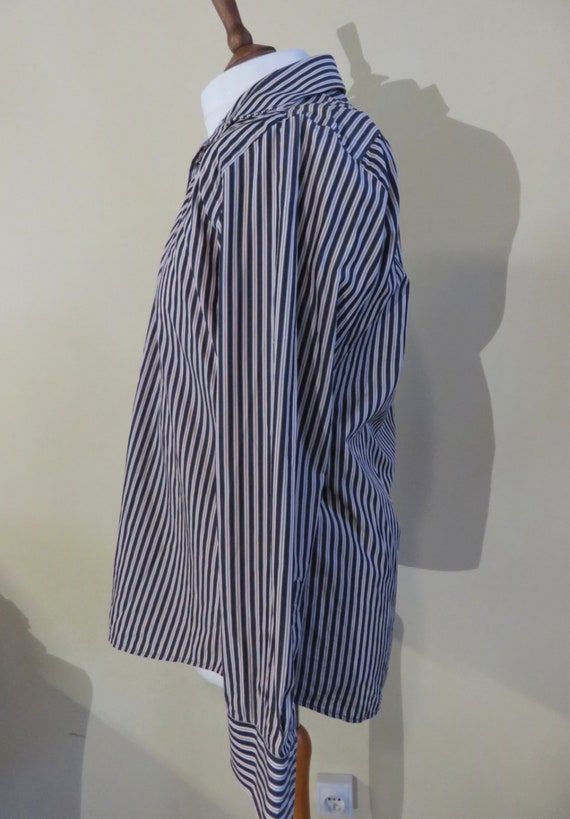 Vintage 90s Striped Men's shirt , elegant Paul Ke… - image 5