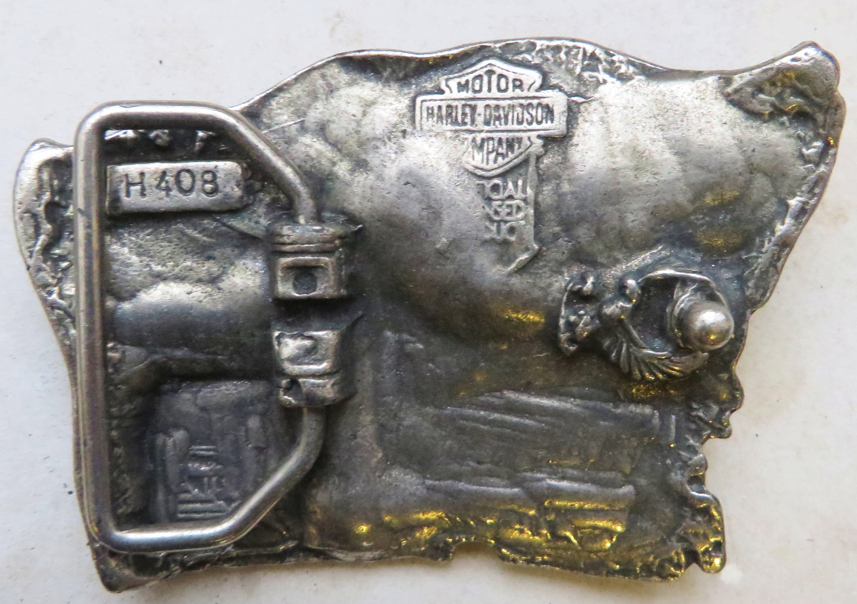 Vintage Original Belt Buckle Harley Davidson Etsy UK