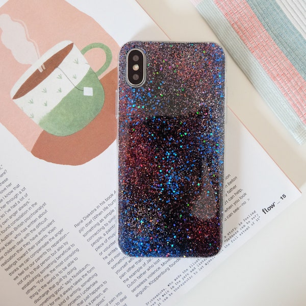 milky way blue | glitter case, iphone 15 pro max case, iphone 15 pro case, iphone 15 case, 14 pro max case, iphone 14 pro case, iphone 14