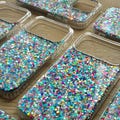confetti | glitter case, iphone 17 pro max case, iphone 17 pro case, iphone 17 case, iphone 17 air case, iphone 16 case product logo