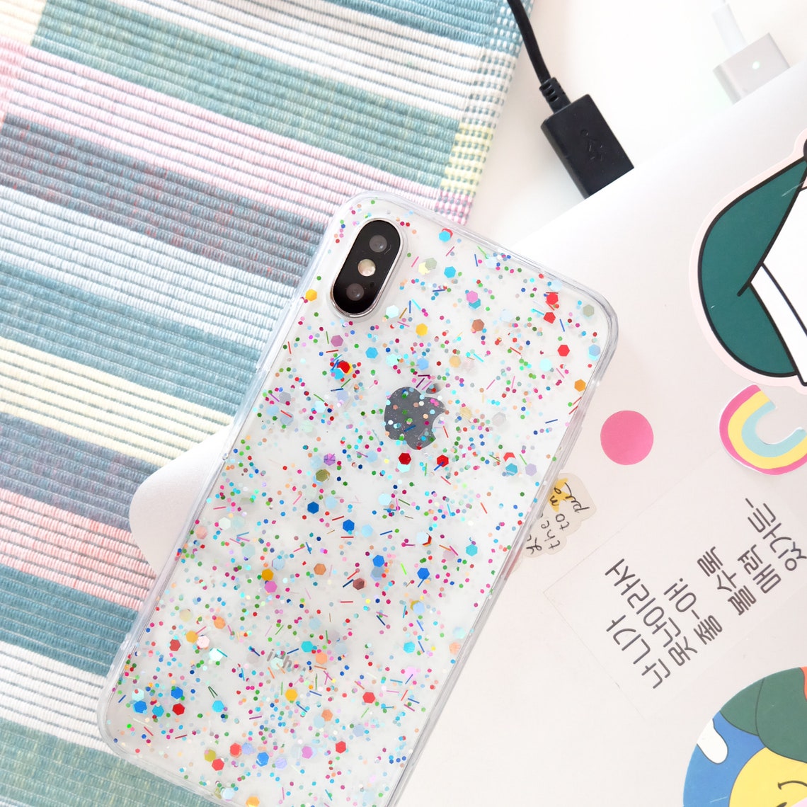 Mini confetti glitter case iphone 11 pro max case iphone 11 Etsy