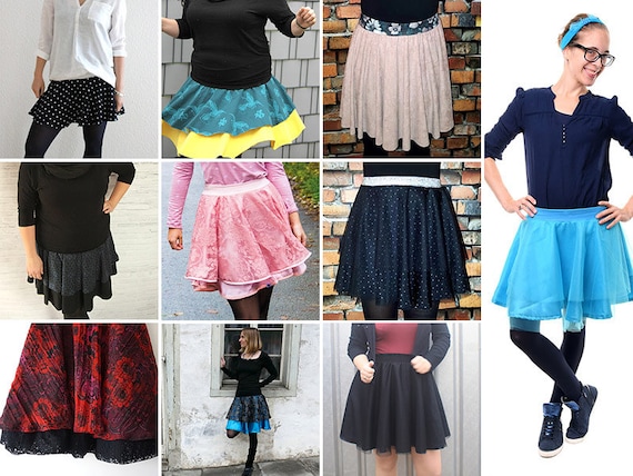 92-164 Pattern steps Skirt mini-Malou Gr