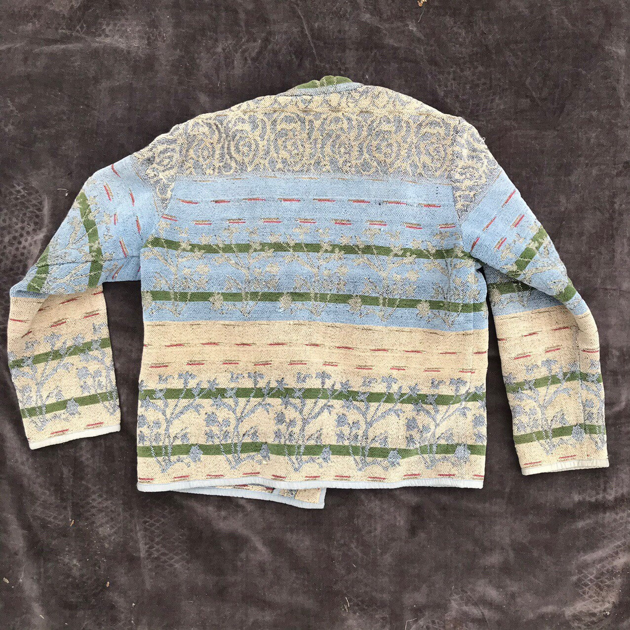 Tapestry fabric floral cardigan Etsy