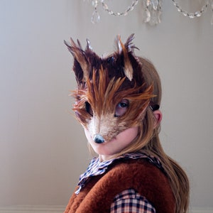 Luxury Red Squirrel Mask, Squirrel Mask, Woodland Mask, Animal Mask, Fancy Dress Mask, Masquerade Mask, Woodland Headdress image 1