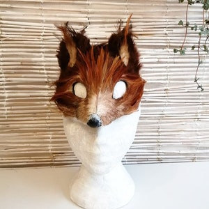 Luxury Red Squirrel Mask, Squirrel Mask, Woodland Mask, Animal Mask, Fancy Dress Mask, Masquerade Mask, Woodland Headdress image 5