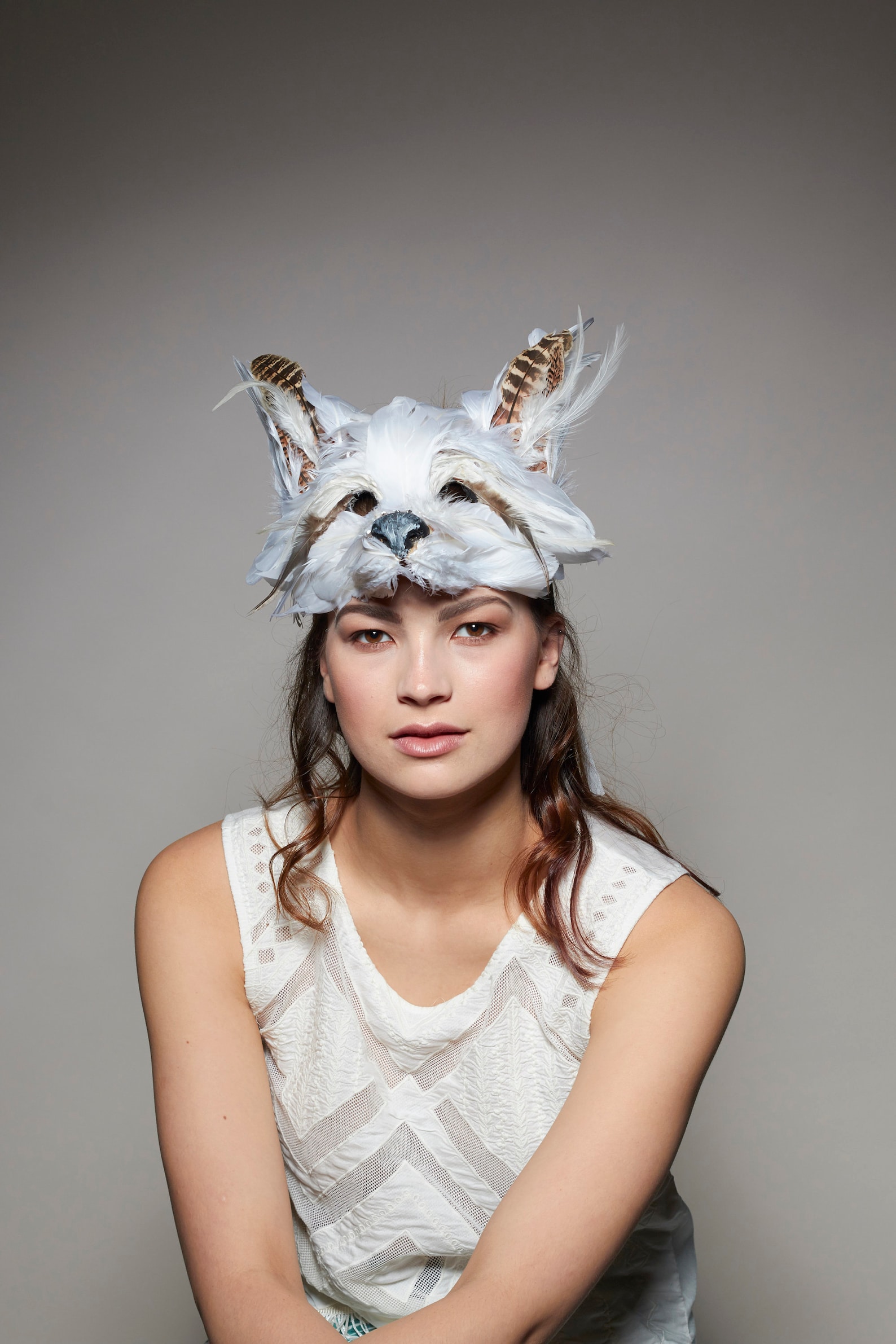 Luxury White Fox Mask Unisex Adult Fox Mask Woodland Animal Etsy UK