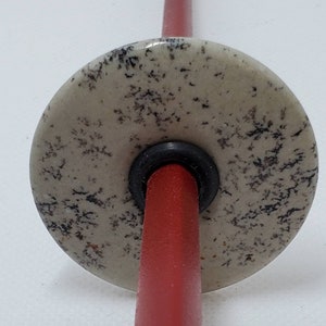 Gray Feldspar Drop Spindle