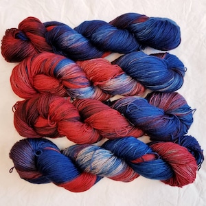 Spiderverse: Yakity-yak Hand Dyed Sock Yarn