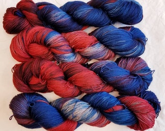 Spiderverse: Yakity-yak Hand Dyed Sock Yarn