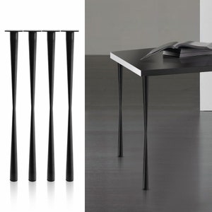 4 x Metal/Steel/ table/bench legs tip toe clamp/screws various colours 71cm.