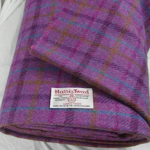 Authentic Harris Tweed Fabric Material For Craft Work  various sizes Available  ref.0215pc