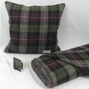 Authentic Harris Tweed Fabric Cushion Cover 100% wool -  16in x 16in & 18in x 18in  ref cc240