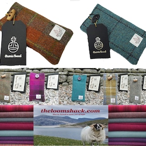 Authentic Harris Tweed Case Cover Sleeve Sock For Apple iPhone 12 Pro Max  --- Various Colours