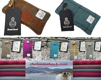 Authentic Harris Tweed Case Cover Sleeve Sock For Apple iPhone 11 Pro Max  --- Various Colours