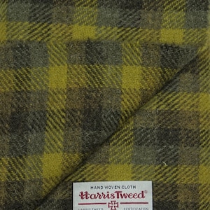 Authentic Harris Tweed Fabric Material For Craft Work  various sizes Available  ref. GreenMix