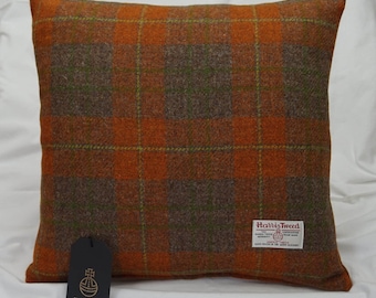 Authentic Harris Tweed Fabric Cushion Cover 100% wool -  16in x 16in & 18in x 18in  ref cc238