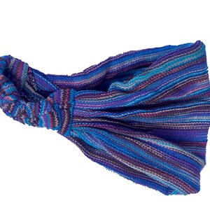 Winter-Stirnband Aus Wolle Mit Fleece-Futter – Böhmisches Blumen-Design, Handgestrickt In Nepal