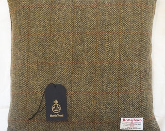 Authentic Harris Tweed Fabric Cushion Cover 100% wool -  16in x 16in & 18in x 18in  ref cc.nov24