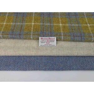 Authentic Harris Tweed Fabric Material For Craft Work 3  x pieces ref.oa124