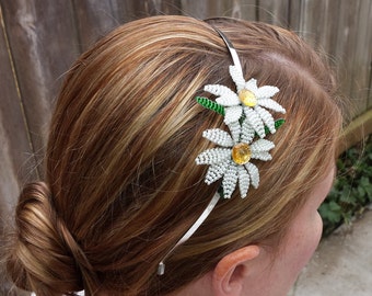 Button Daisy Headband