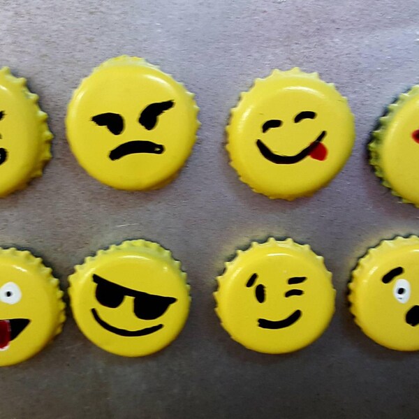 Bottle Cap Emoji Etsy