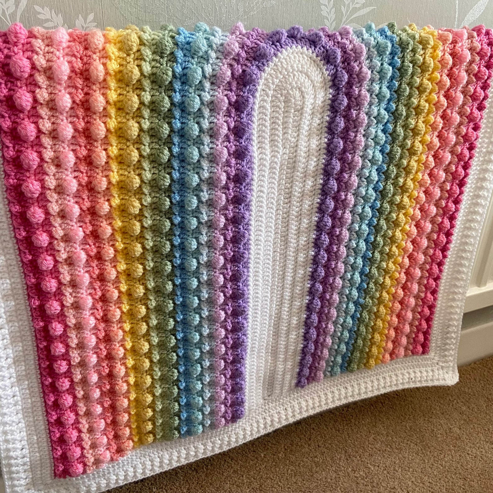 CROCHET PATTERN Rainbow Baby Blanket Crochet Pattern Instant Etsy