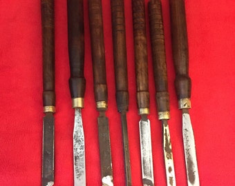 Set of 7 Lathe Tools