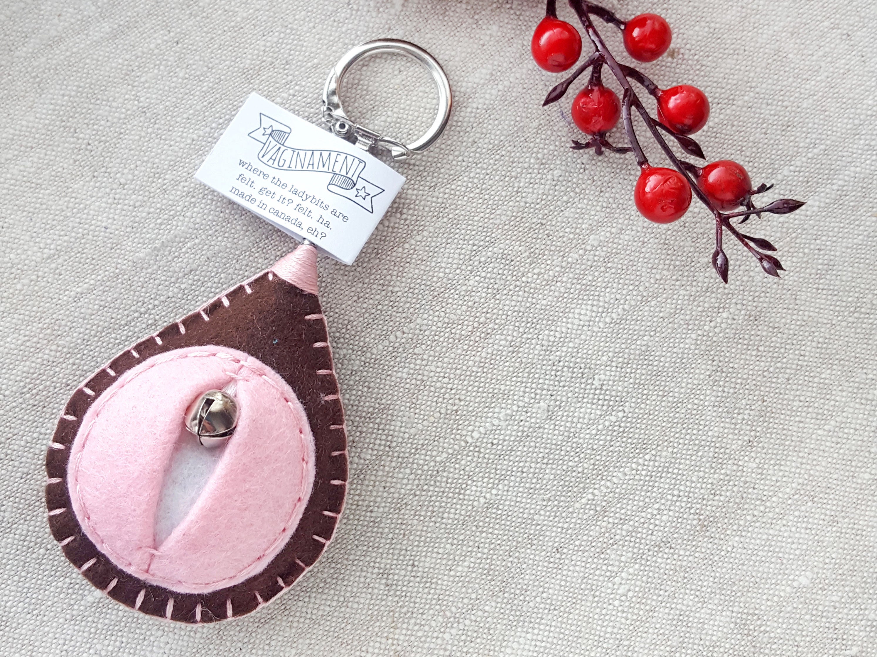 Vagina key chain, vulva keyfob, lesbian keyring, gay housewarming gift, fem...