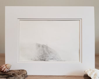 Ocean Inspired Minimalism Art | Grey Scale | One of a Kind Art | Original Environmental Fine Art Work for Nature Lovers | Wave Imprint #26