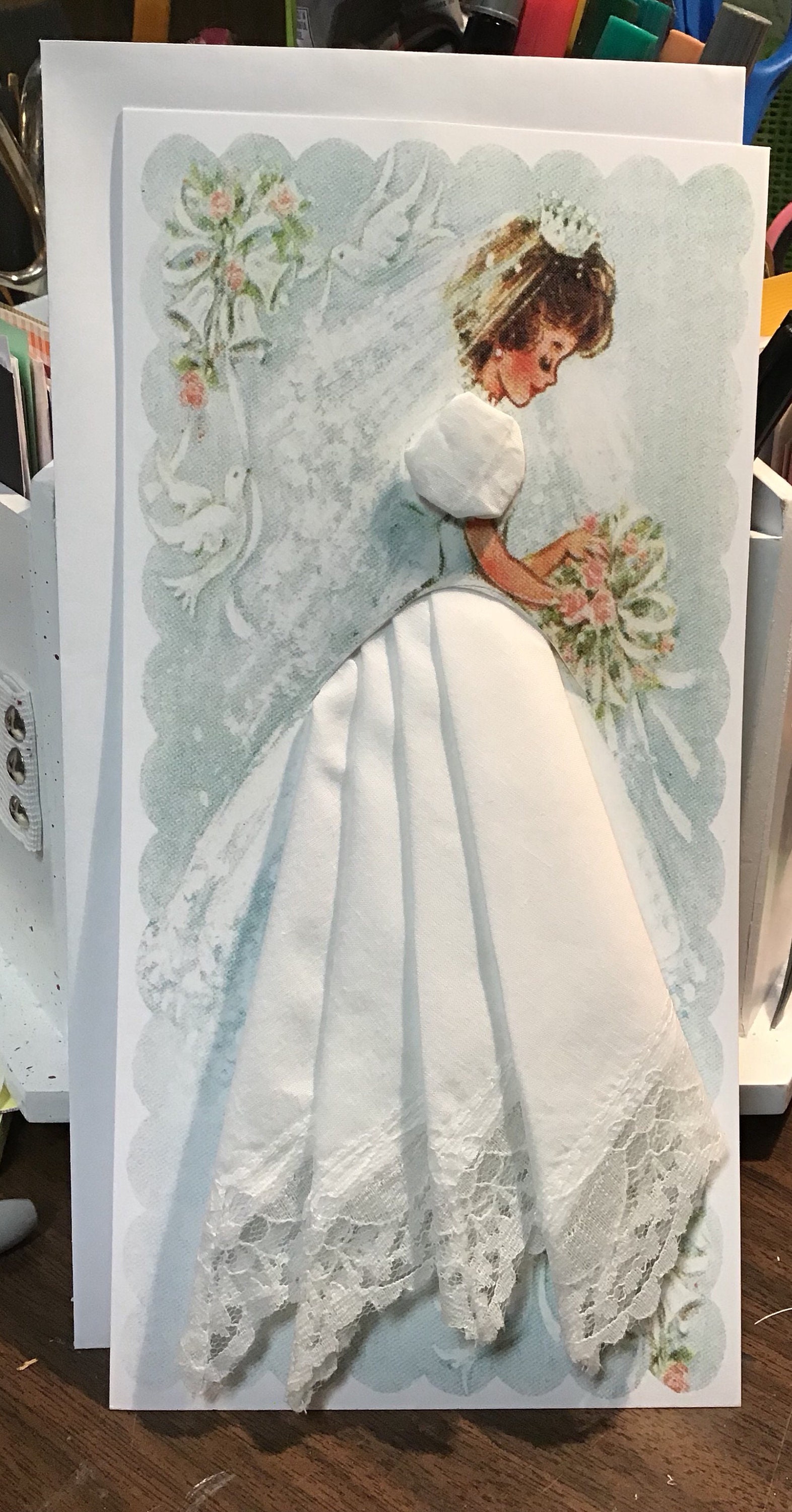 Wedding Dress Handkerchief Etsy