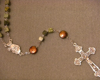 Custom Sterling Silver Rosary Made to Order, first payment