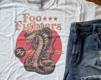 Foo Fighters T Shirt FF Logo Black Official Licensed Classic Rock Tee Dave Grohl