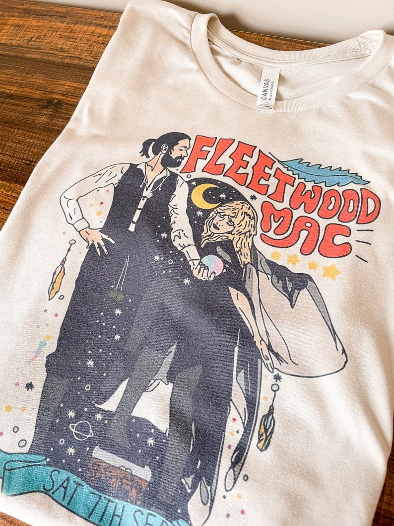 Fleetwood Mac Band Tee Stevie Nicks Graphic Tee Band Shirt Etsy
