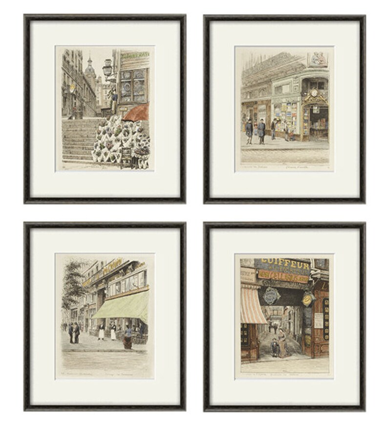 French Art Print Poster Paris Wall Victorian Antique Prints Bedroom Home Decor Vintage