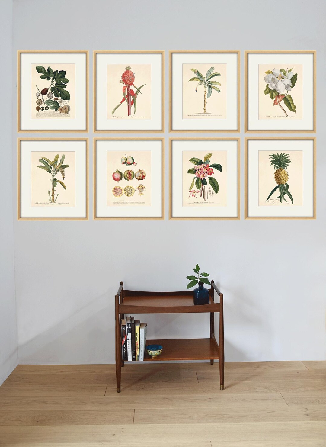 Antique Fruit Botanical Print Set: Vintage Kitchen Wall Art - Etsy