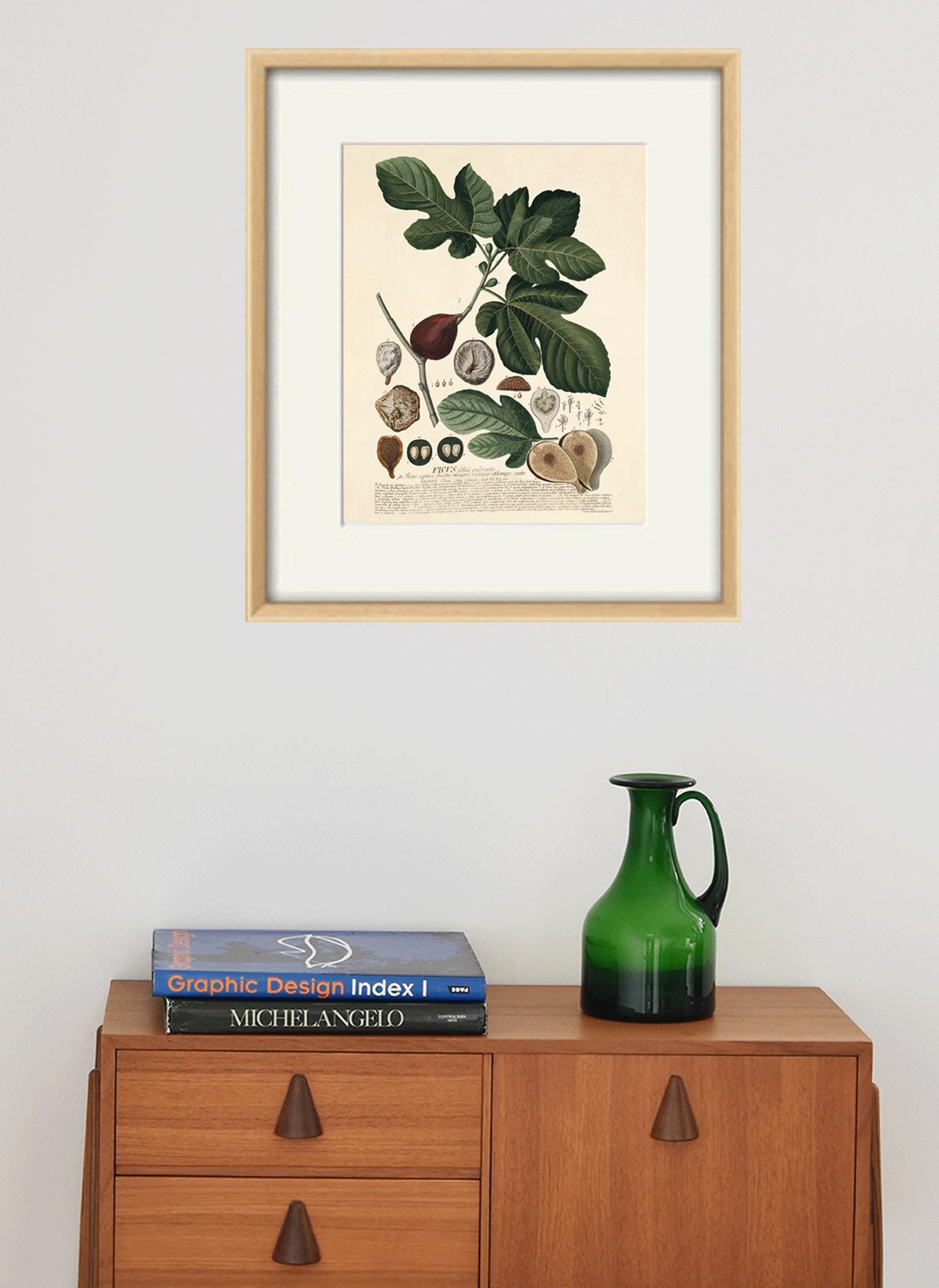Vintage Fig Botanical Print: French Kitchen Wall Art - Etsy