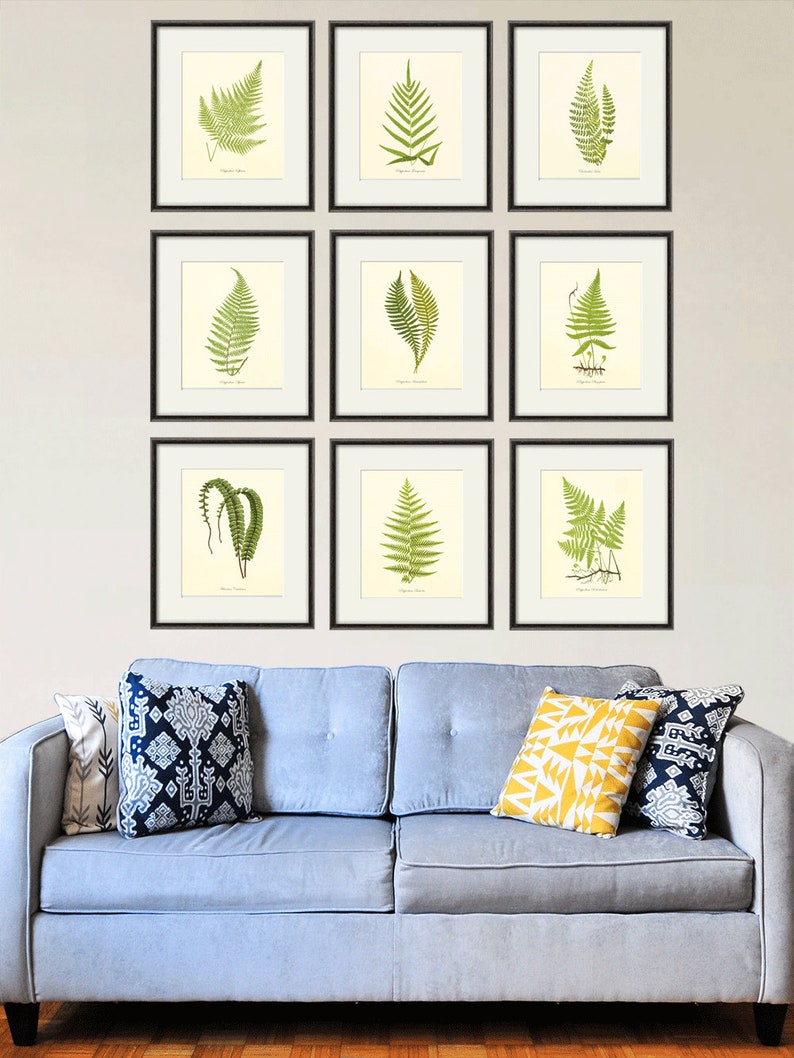 Fern art print antique Botanical Art Prints Home Decor Wall Art Victorian art Garden Wall Art Vintage antique wall art nature art print