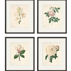 Antique botanical print Botanical art prints flower prints wall art flowers botanical poster antique wall art home decor wall art SET of 4