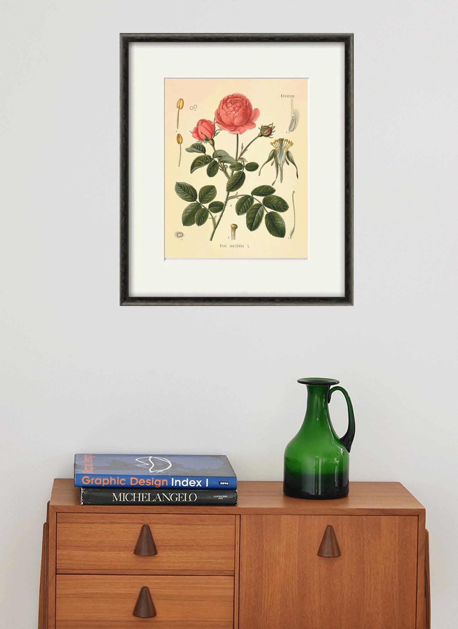 Visario 5058 - Quadro su Tela Rose, 120 x 80 cm, Colore: Rosso