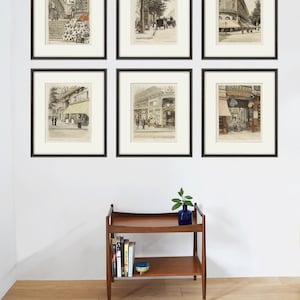 Franse kunstafdruk poster kunst aan de muur Parijs Victoriaanse kunst antieke prenten Franse print slaapkamer kunst Franse muur kunst Home decor kunst aan de muur vintage